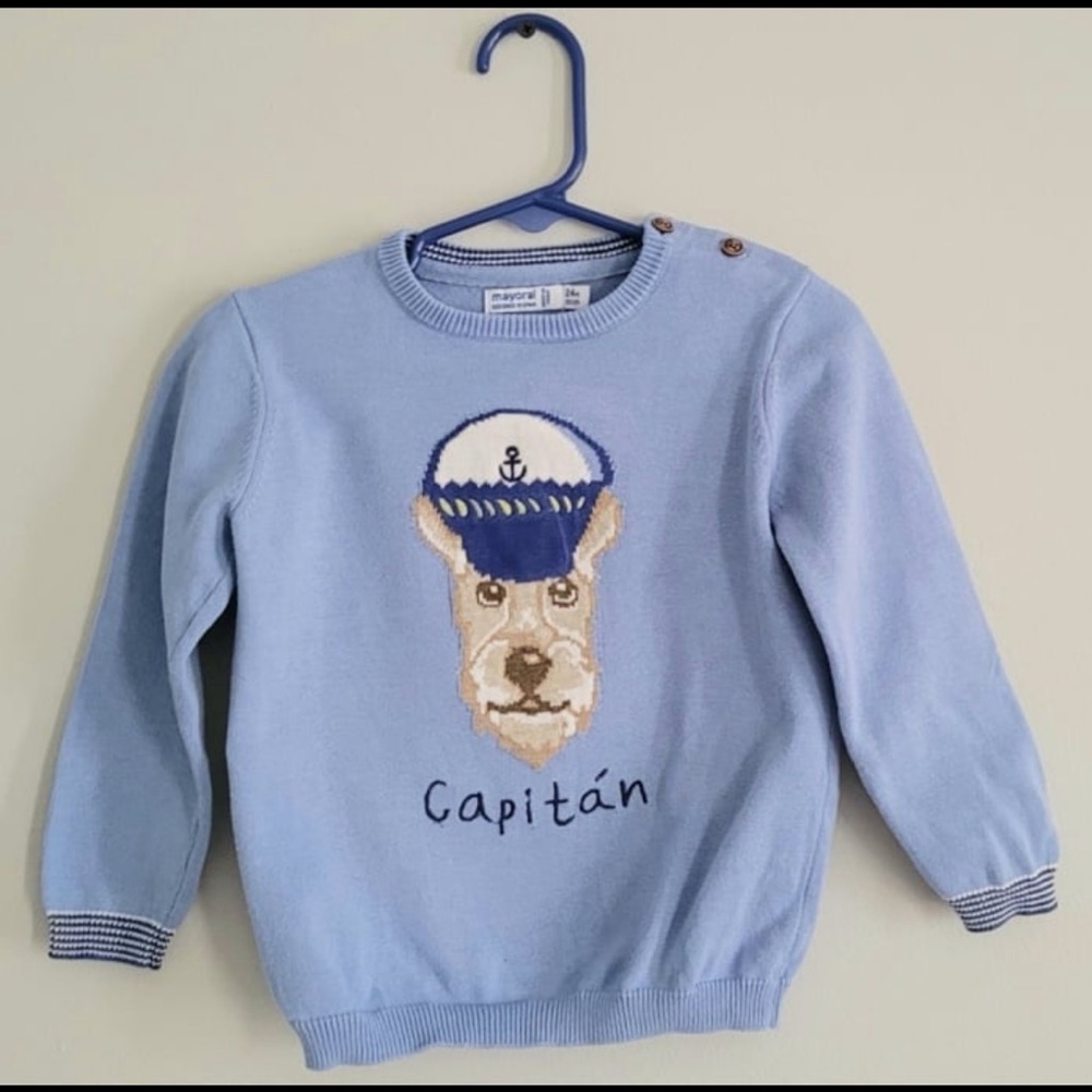 Mayoral Boys Pullover Sweater Capitan 24m